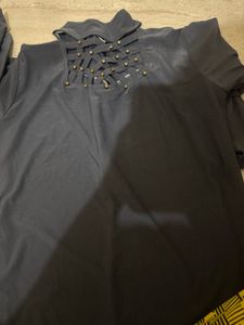 Gray Long Sleeve Top