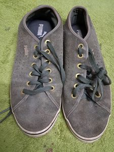 Puma Olive Suede Shoes UK 6