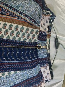 Boho Print Wide Leg Palazo Skirt