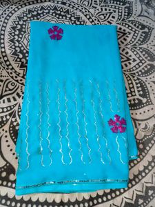 💐🖤Blue Saree 🖤💐