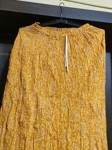 Yellow Bandhani Print Skirt