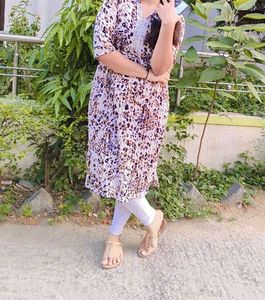A Cheetah Type Printed Kurti , Which Used Only Onc