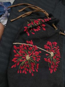 Vintage Floral Embroidery Bag