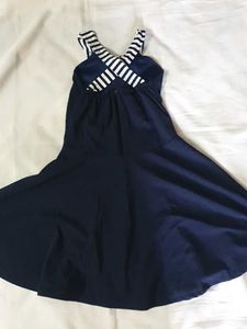 Girls Trendy Dress Navy Blue Colour