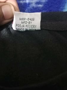 black new top sleeves stripes white