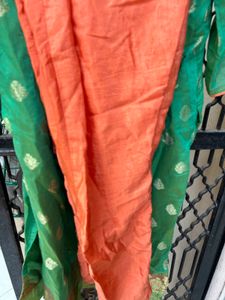 Beautiful Green &amp; Peach Indian Suit