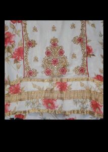 Elegant Floral Print Kurta Set