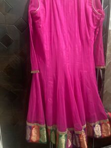 Pink Embellished Salwar Kameez With Dupatta