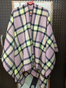 Pink Plaid Blanket Cape