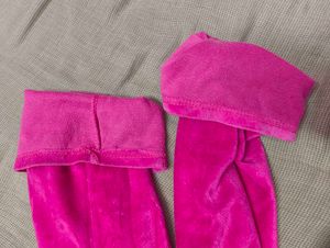 Pink Velour Pants (Mickey mouse)