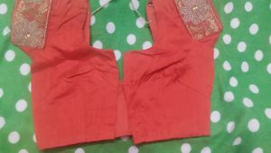 Elegant Silver &amp; Red lahanga Saree