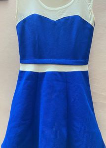 White Blue Dress