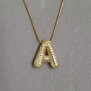 Gold 'A' Initial Necklace