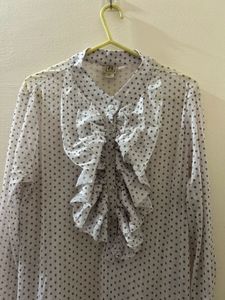 Elegant Polka Dot Midi Dress