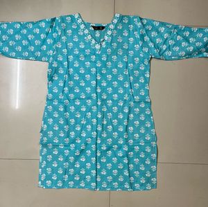 Light Blue Short Kurta
