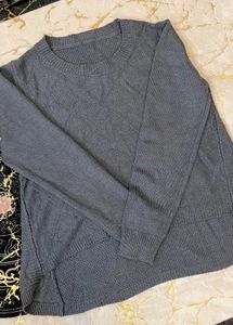 Gray Patterned Sweater