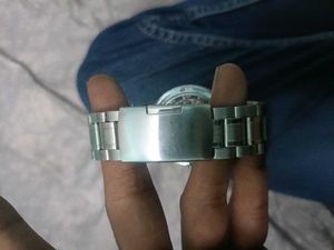 Silver Skeleton Watch