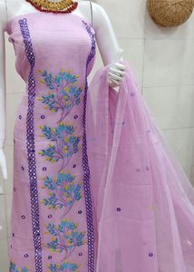 Pure Kota Doria Partywear Suit