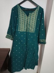 Kurta  2 Green And Yellow