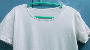 Denim Button-Down Dress With Inner Wear