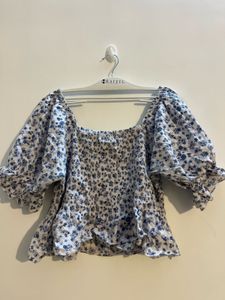 White Smocked Top