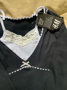 Lace Trim Bow Tie Crop Top