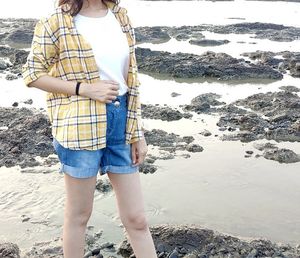 Checks Yellow Shirt