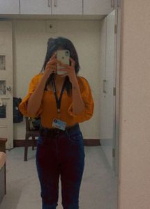 Puff Sleeves Top🧡