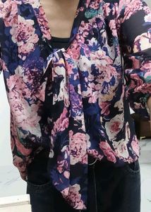 Floral Sheer Blouse