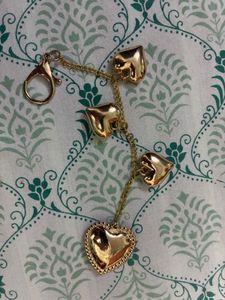 Heart Charms Bag Keychain