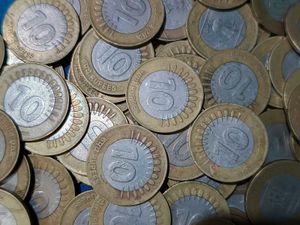 10 Rupees Coin Without Rupee ₹ Symbol 100 Ps