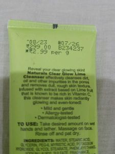 Avon Brand New Sealed Lime Cleanser/Face Wash
