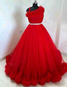 Stunning Red Net Gown