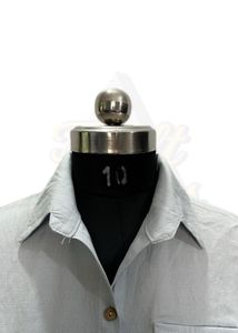 Cute Blue Button-Down Shirt
