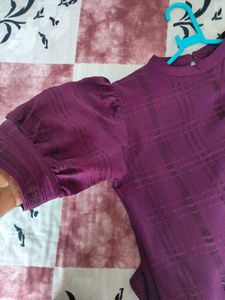 Stylish Purple Top Party Wear