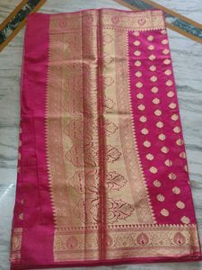 Pink & Gold Banarasi Saree