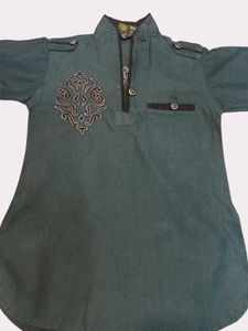 Green Kurti With White Leggings