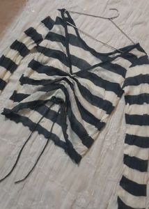 Striped Long Sleeve Top