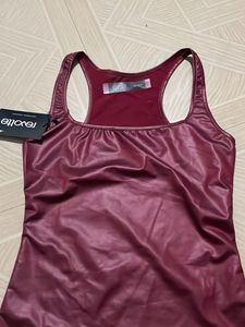 Revolte Burgundy Faux Leather Tank - M/27