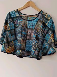 L Size Cape  Trendy Blue Colour