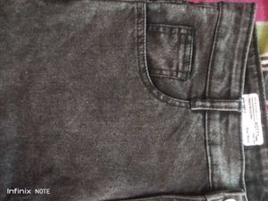 Dark Gray Denim Jeans