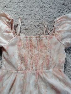 Puff Sleeve Mini Dress