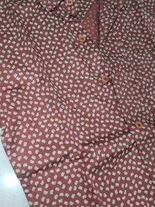 Printed Brown Shirt