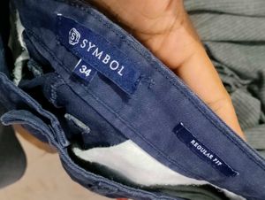 Navy Blue Straight Fit Pants