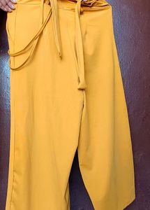 Yellow And Black Dangri Jumpsuit