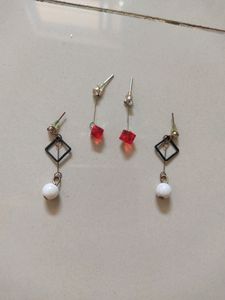 3 Pairs Earrings Combo
