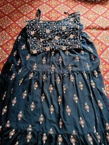 Morpankhi Lenga Choli With Shrug