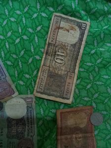 Combo Of Old Indian Notes And Coins