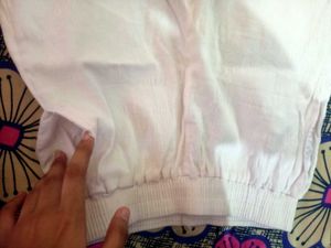 White Cotton Joggers
