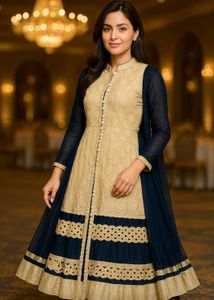 Elegant Embroidered Anarkali Dress